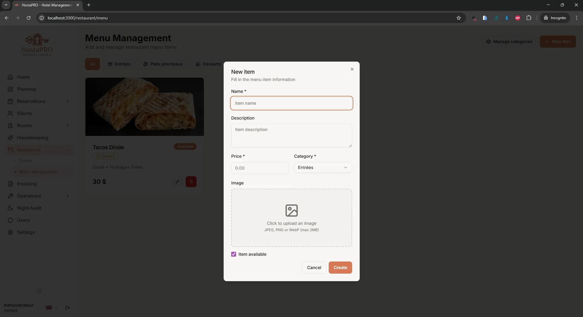 HostaPRO Restaurant POS - point of sale